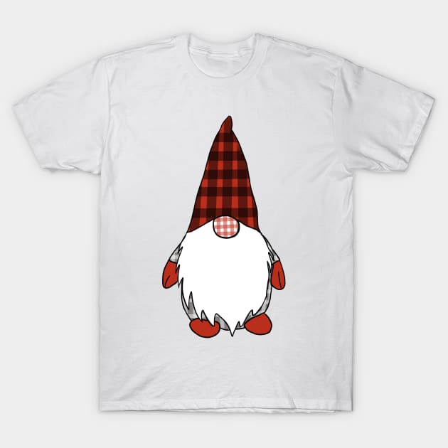 Male Christmas Gnome T-Shirt by RachWillz